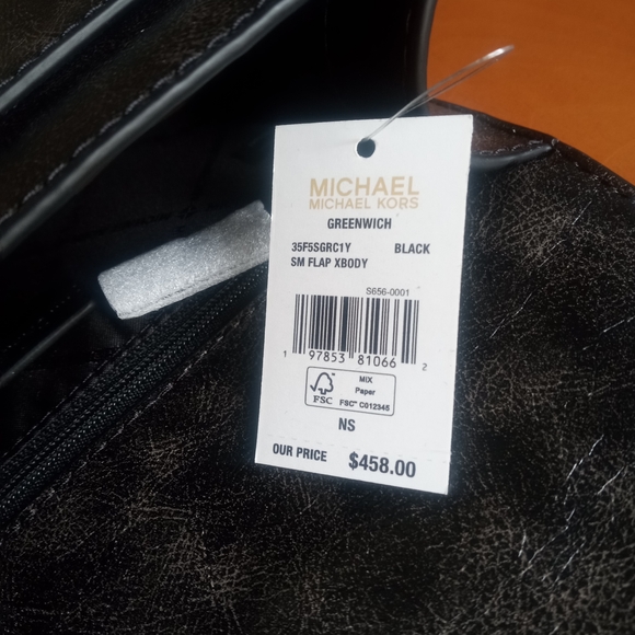 Michael Kors Black Studded Crossbody Bag - Picture 8 of 11